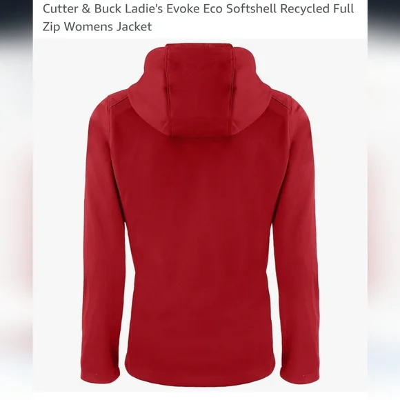 Cutter & Buck Red Jacket with Hood - Picture 13 of 15